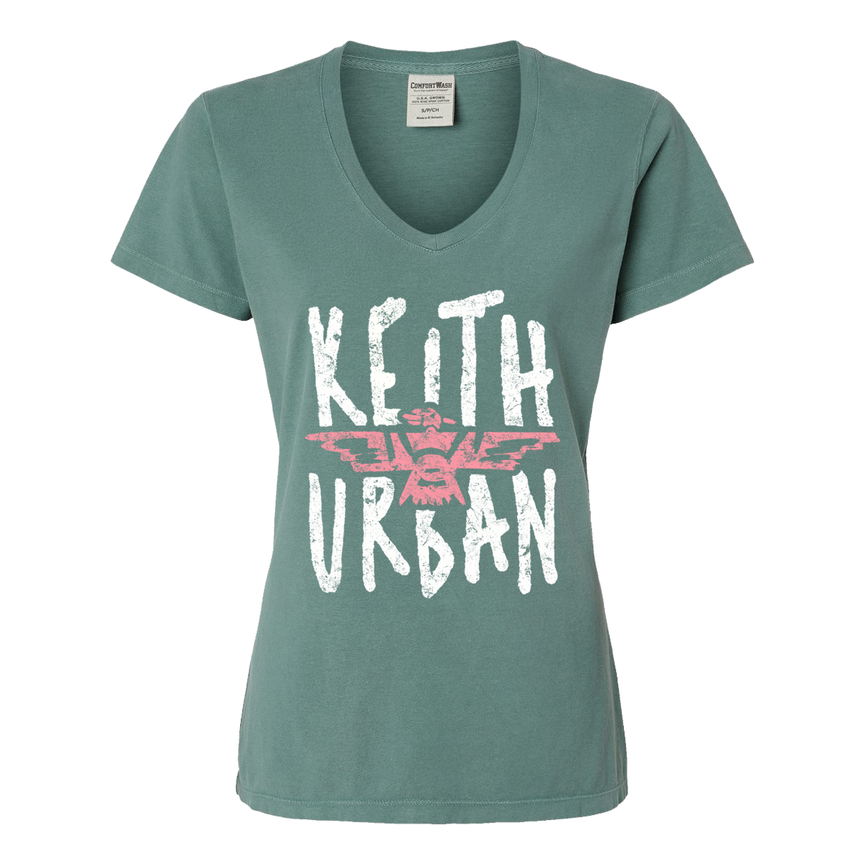 Ladies Green Phoenix V-Neck Tee