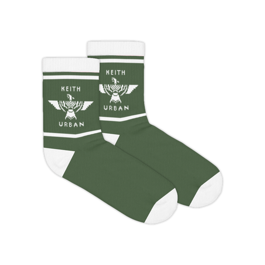 KU Phoenix Pine Quarter Crew Socks